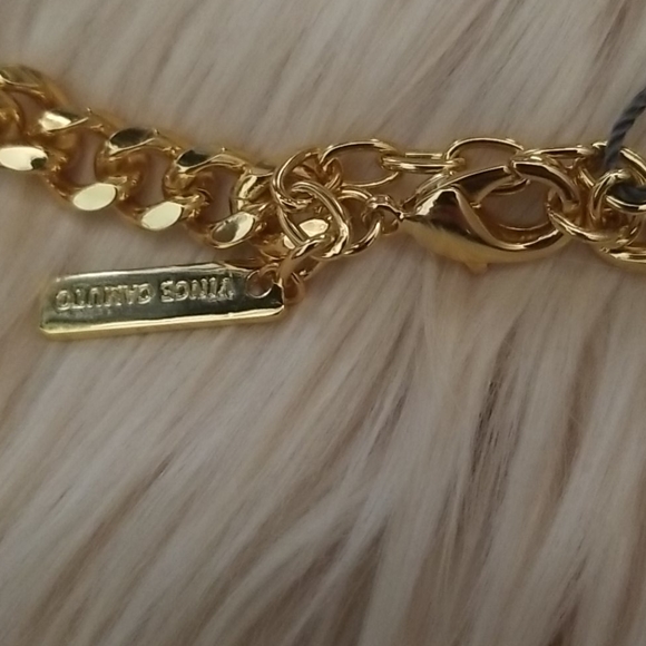 Vince Camuto Zebra Gold Chain Statement Necklace - Picture 3 of 11